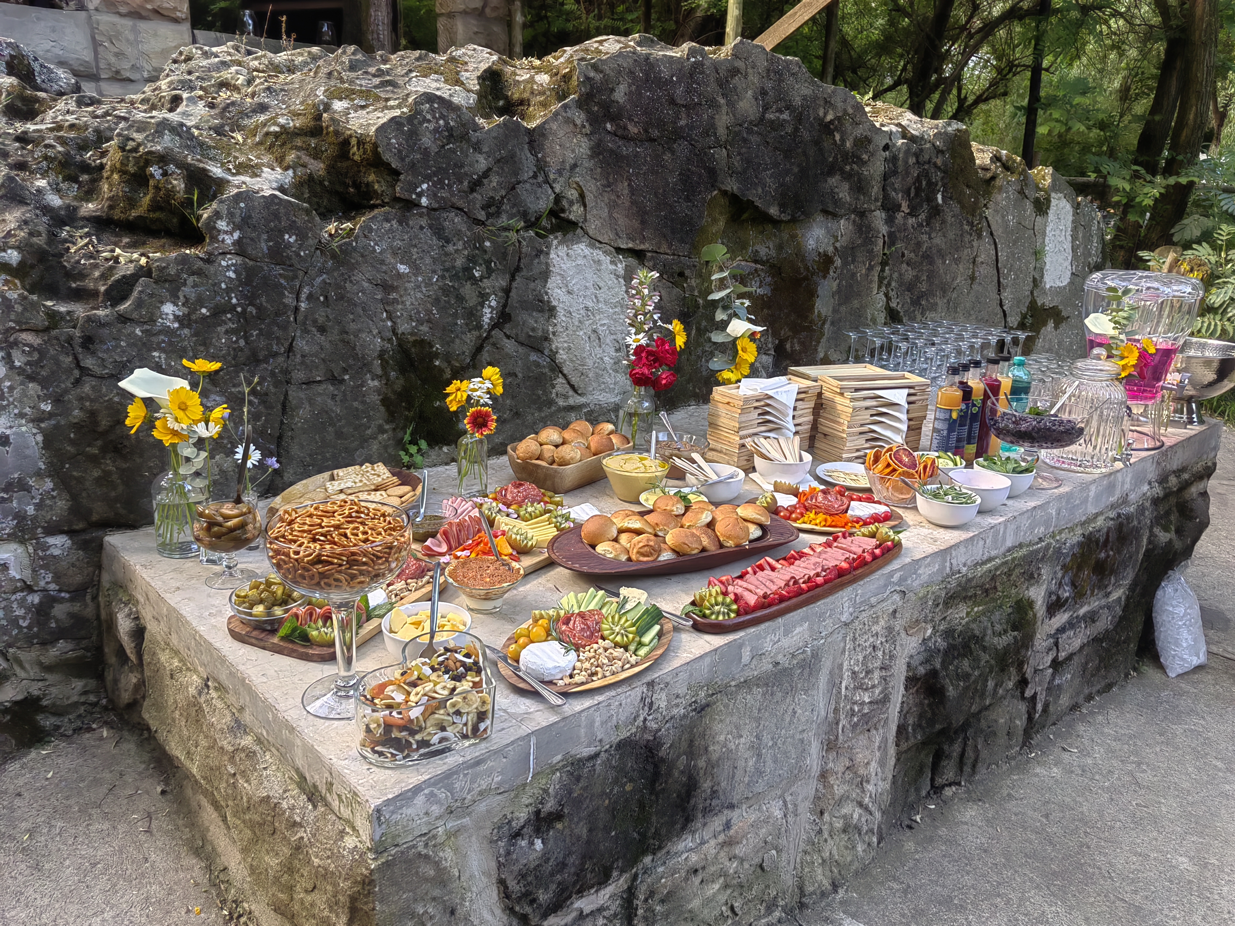 Thyme grazing table